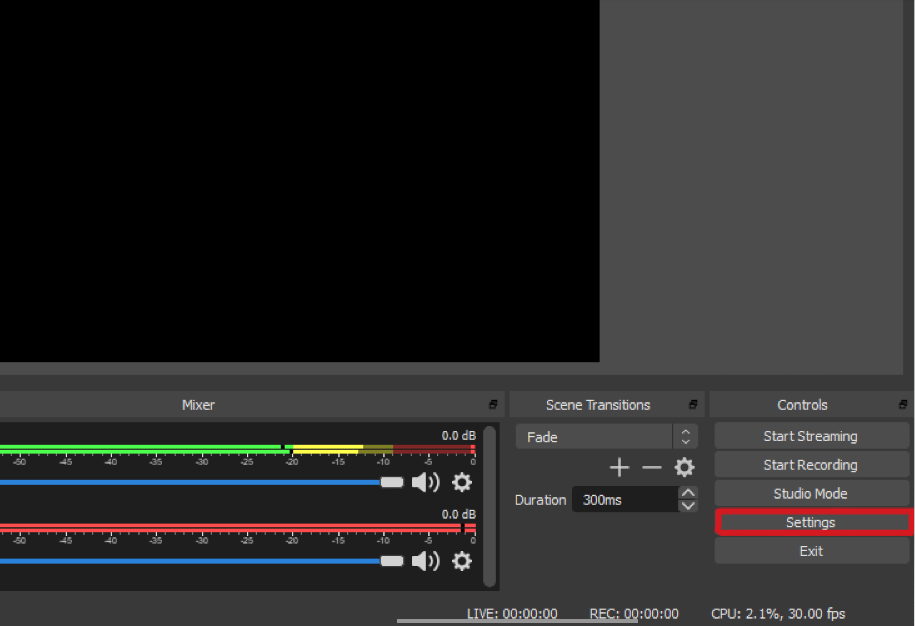 OBS Settings