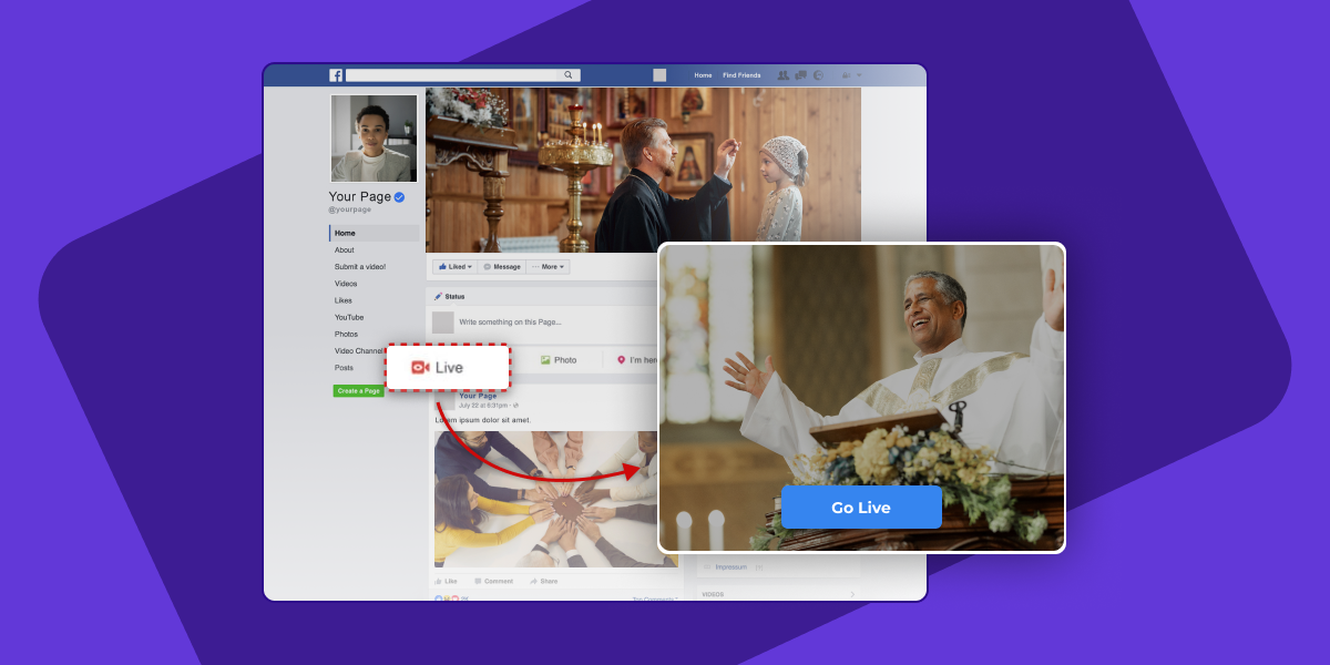 How to broadcast your church services with Facebook Live