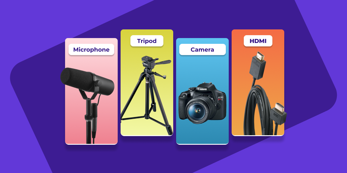 Live streaming accessories to capture sound and video in your sanctuary