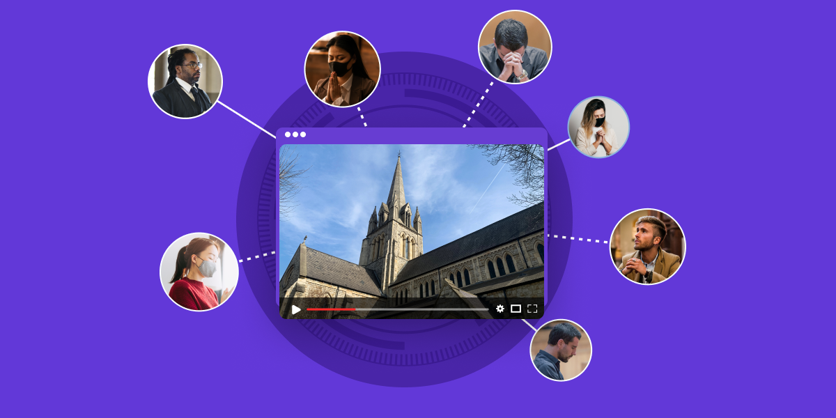People still visit churches in person but many are also looking to practice their faith online