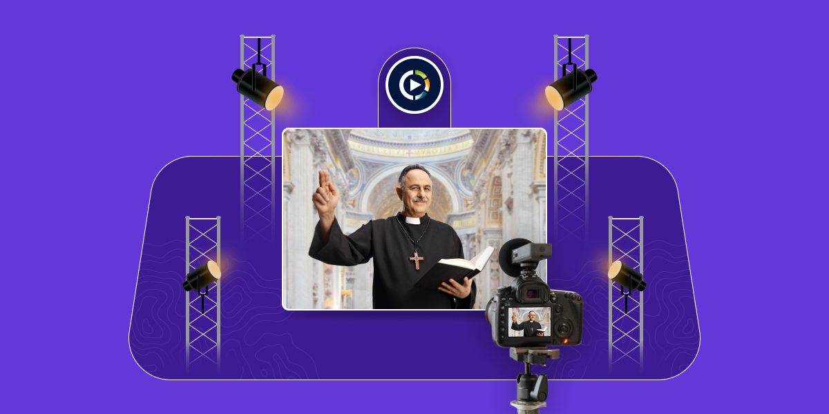 Three point lighting is the easiest way to illuminate your church’s podium
