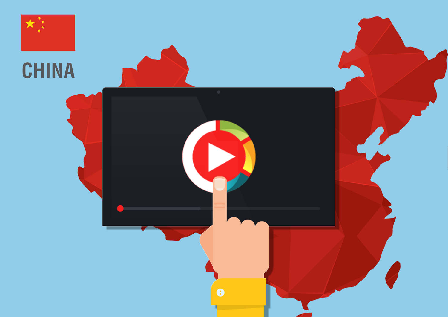 Video hosting and live streaming service that works inside China