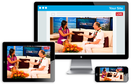 Stream from your website
