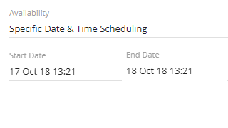 Limit video availability