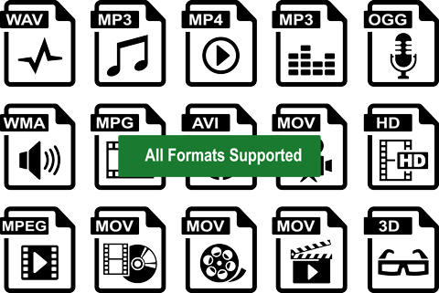 Upload and convert any video format
